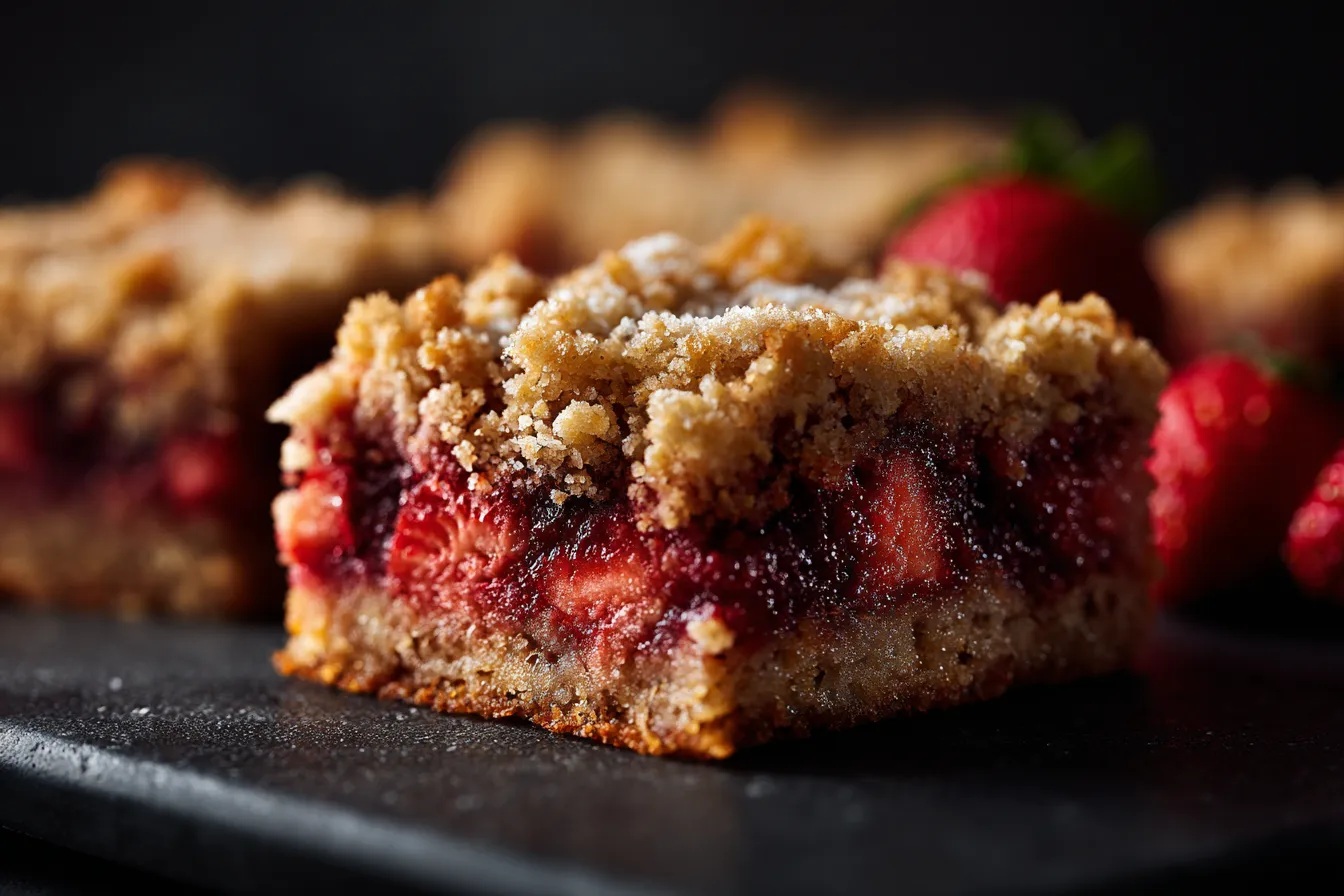 Decadent Strawberry Oatmeal Crumble Bars Recipe You’ll Love!