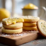 Vegan Lemon Curd Shortbread Cookies