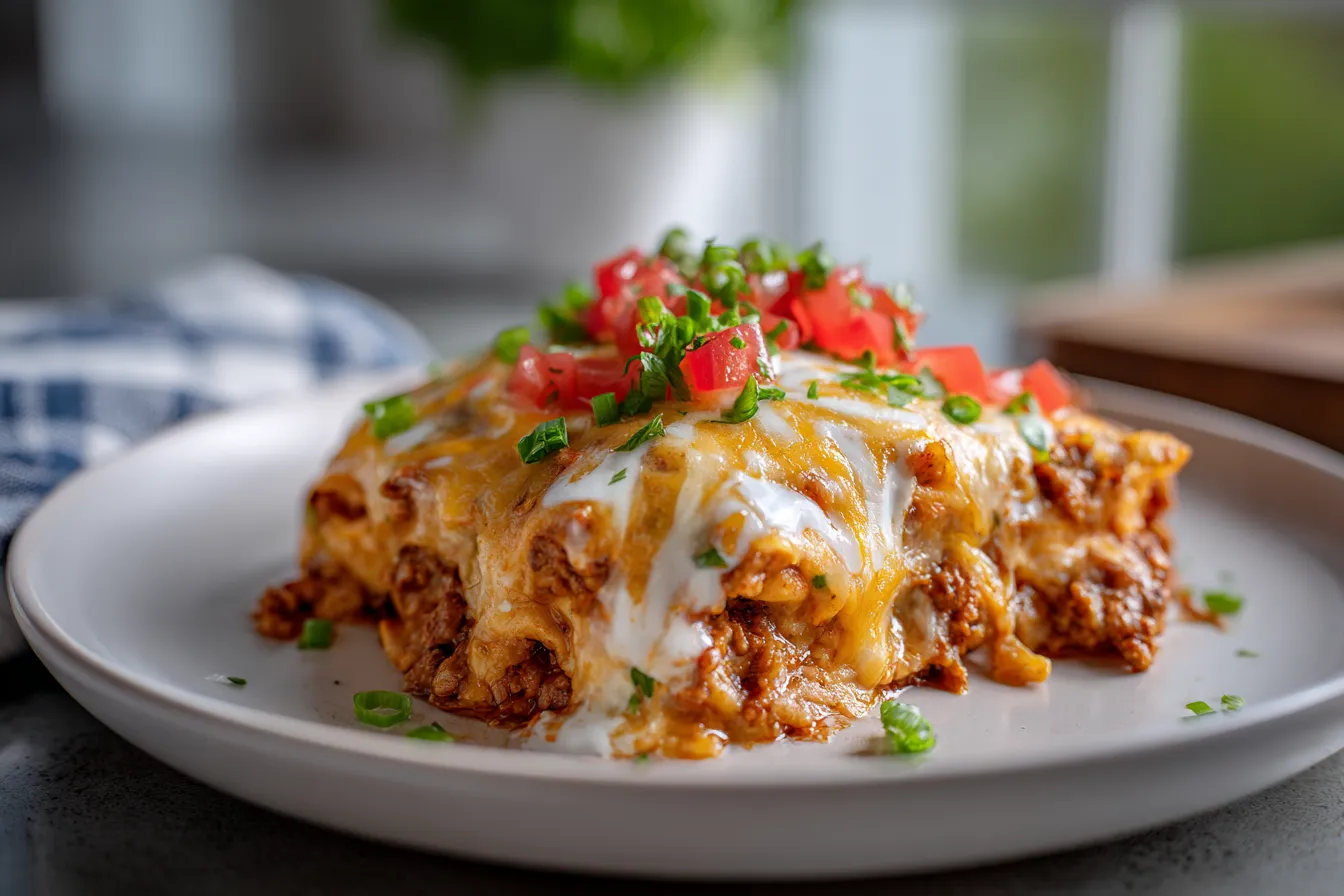 Savory One-Pan Enchilada Delight: Quick & Wholesome Recipe