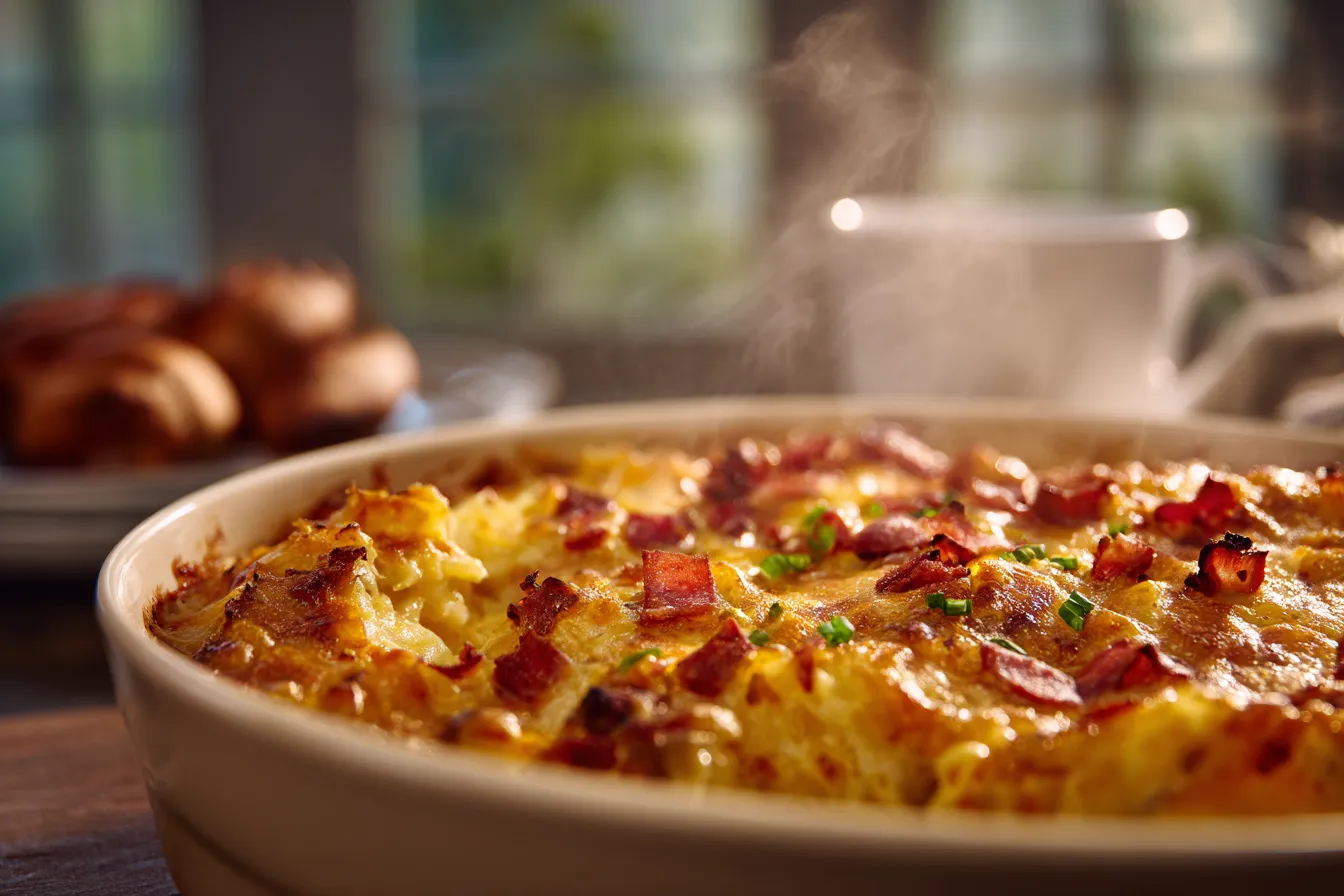 Irresistible Cheesy Hamburger Hashbrown Casserole Recipe!