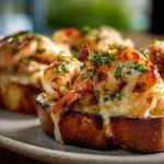 Cheesy Shrimp & Crab Toasts - Quick Comfort Bites