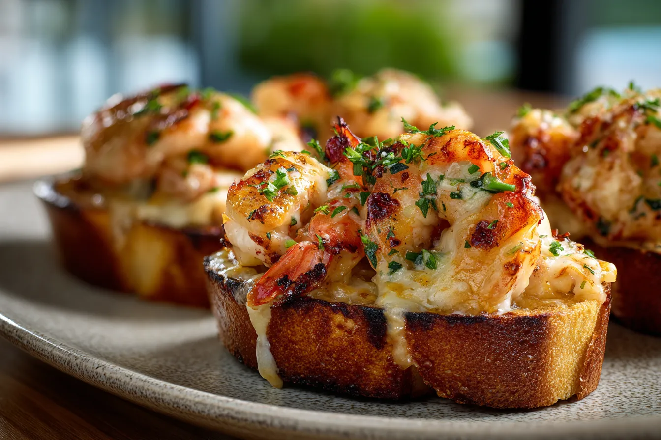 Savory Cheesy Shrimp & Crab Toasts – Quick Comfort Bites!