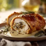 Chicken Wellington with Dijon Cream Sauce