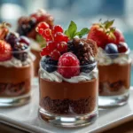 Chocolate Fruit Mini Trifles for an Easy Dessert