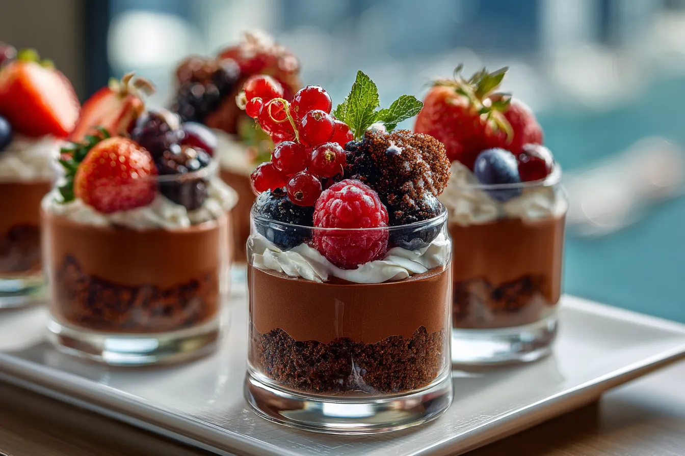 Delicious Chocolate Fruit Mini Trifles: Easy Dessert Delight