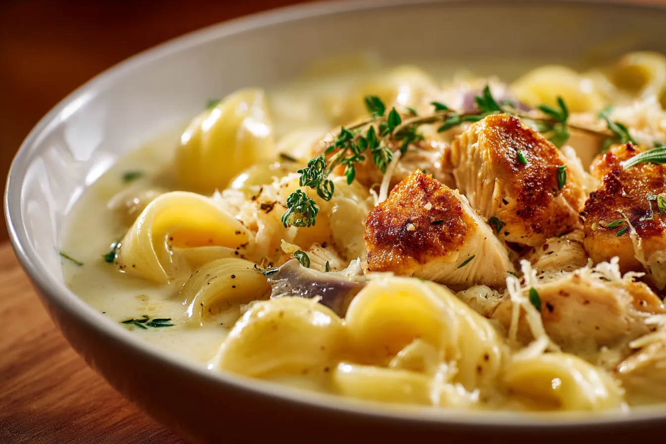 Satisfying Creamy Chicken Mac Soup for Effortless Dinners 1 292 comforting creamy chicken macaroni soup for lazy dinners 3 69c0755207ef7