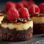 Decadent Mini Cheesecakes with a Fudgy Brownie Bottom