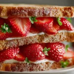 Everyday Strawberry Sandwich for Simple Eating