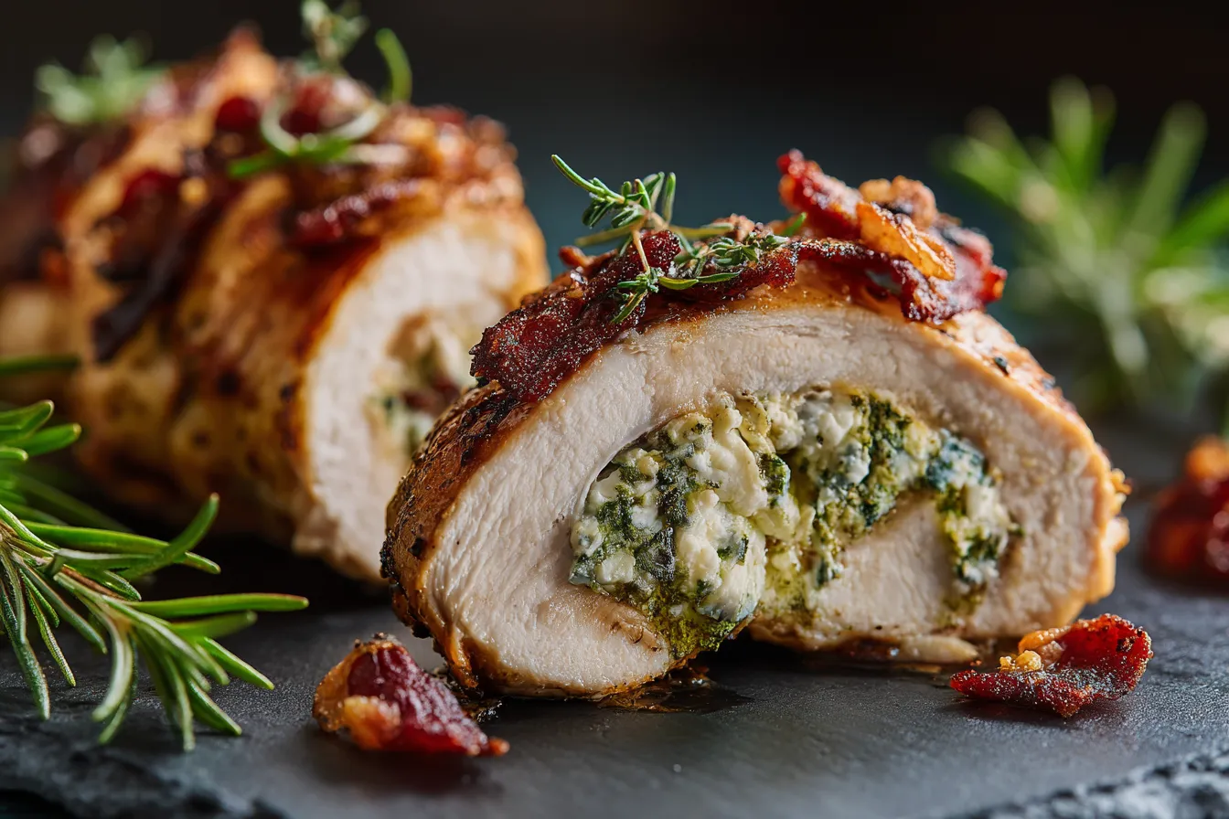 Savory Herbed Ricotta Stuffed Chicken Rolls Recipe to Delight