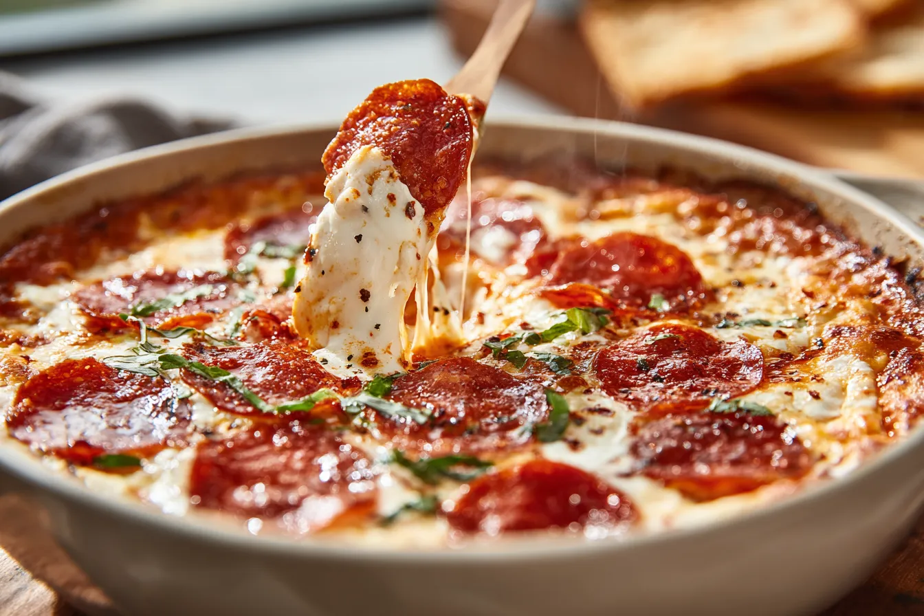 292 hot honey basil pepperoni pizza dip 4 69c27b8d38036