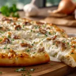 Irresistible White Sauce Pizza with Creamy Garlic Bliss