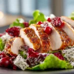 Light Cranberry Chicken Salad with Poppy Seed Dressing