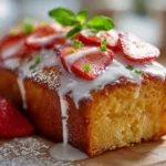 Light Strawberry Vanilla Pound Cake for Afternoon Breaks