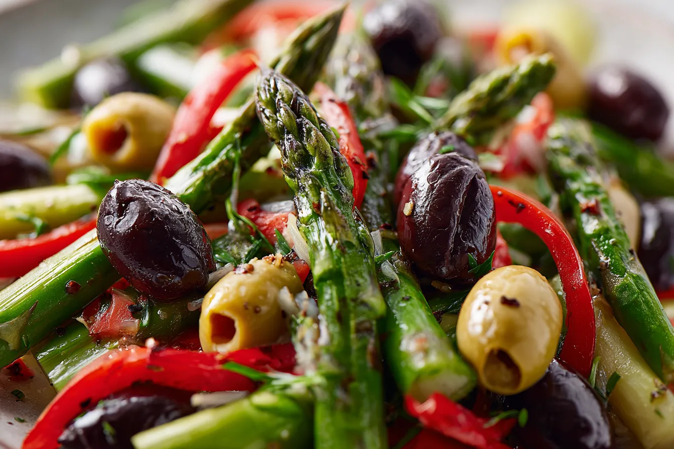 Delicious Mediterranean Asparagus Salad with Olives for Quick Dinners
