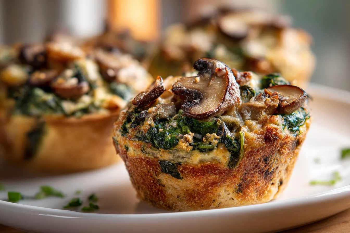292 mouthwatering spinach and mushroom quiche muffins 1 69ba9a0f92fe8