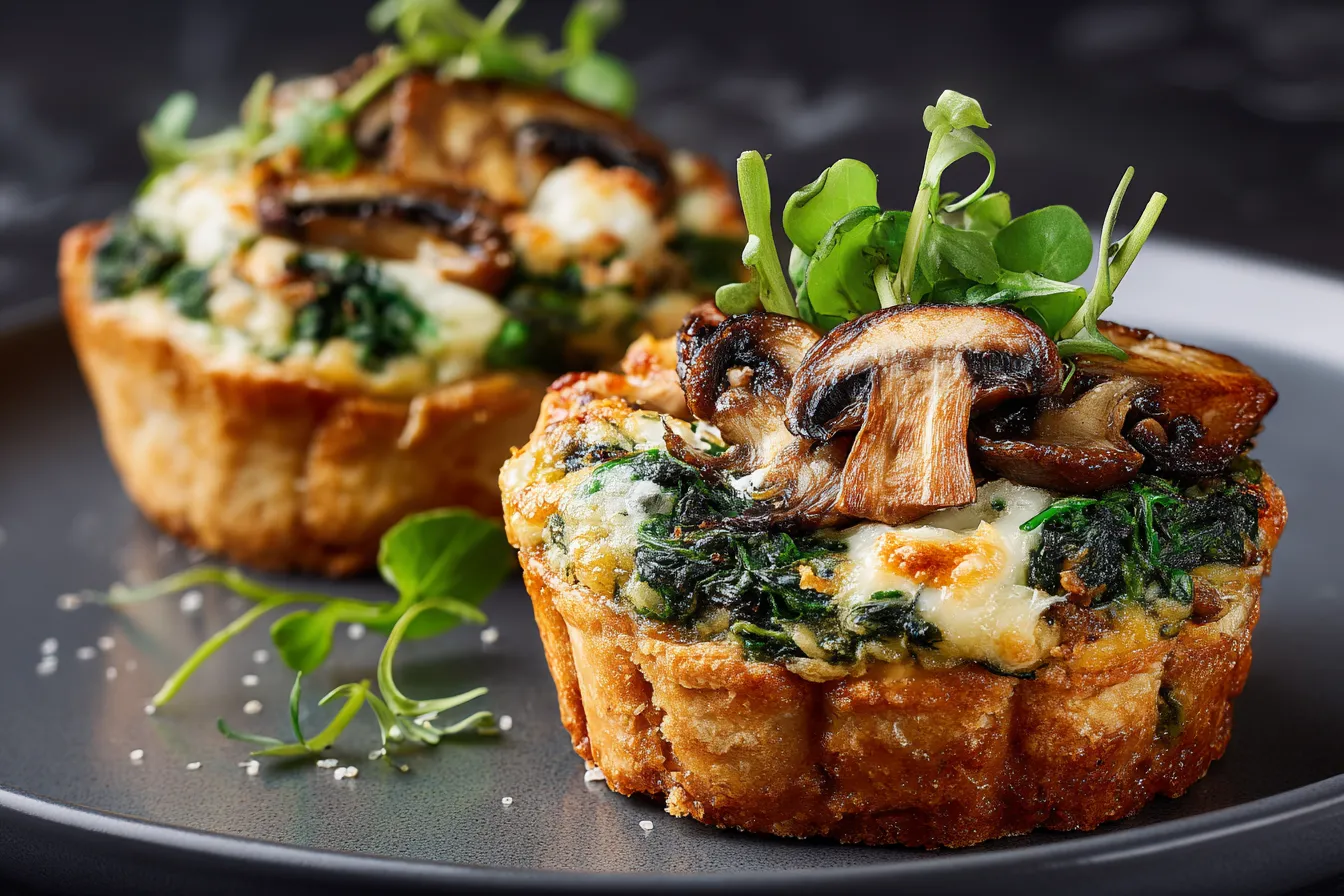 292 mouthwatering spinach and mushroom quiche muffins 3 69ba9a1459315