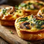 Mouthwatering Spinach and Mushroom Quiche Muffins