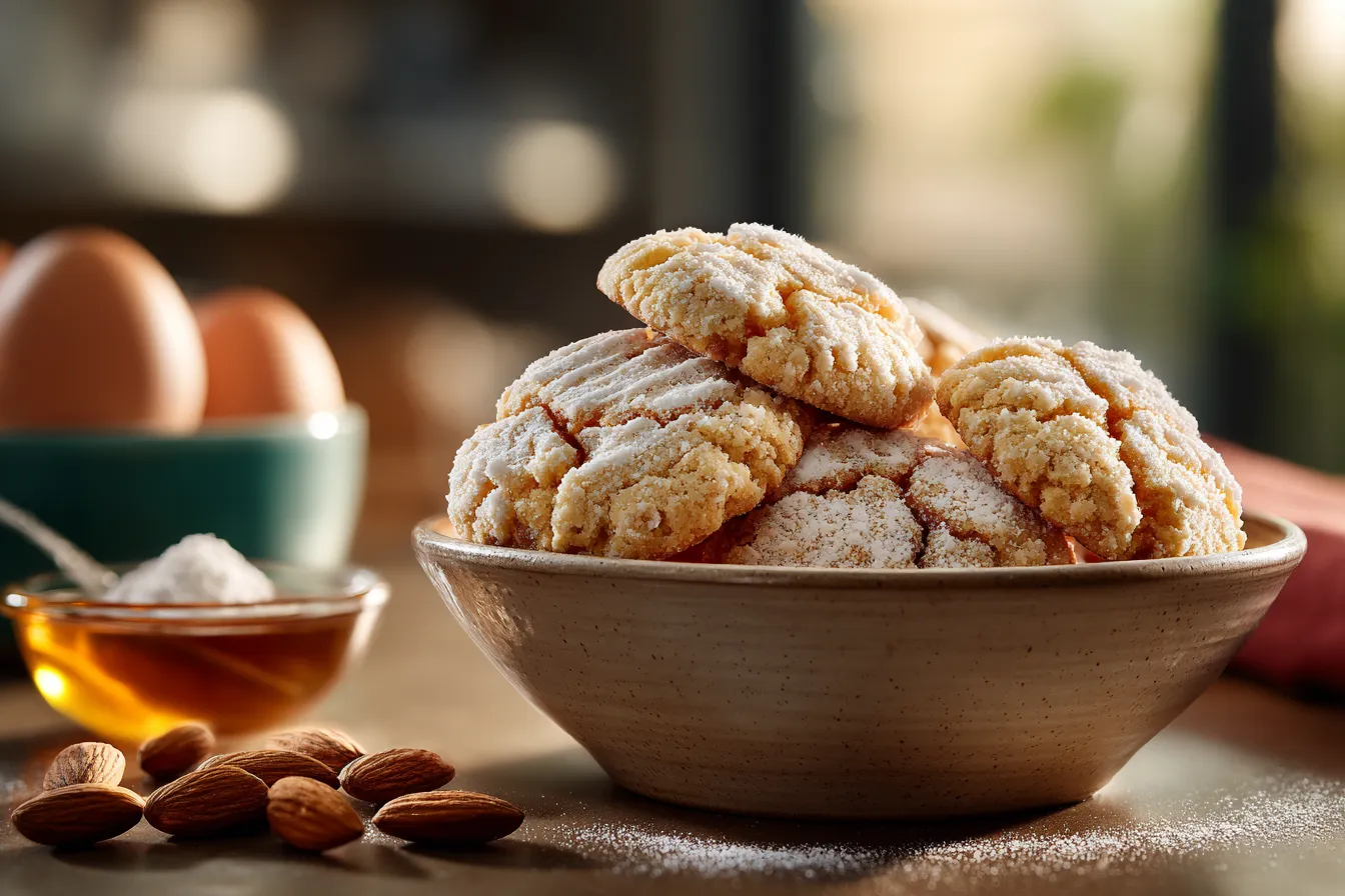 Irresistible One-Bowl Almond Crinkle Cookies for Busy Days