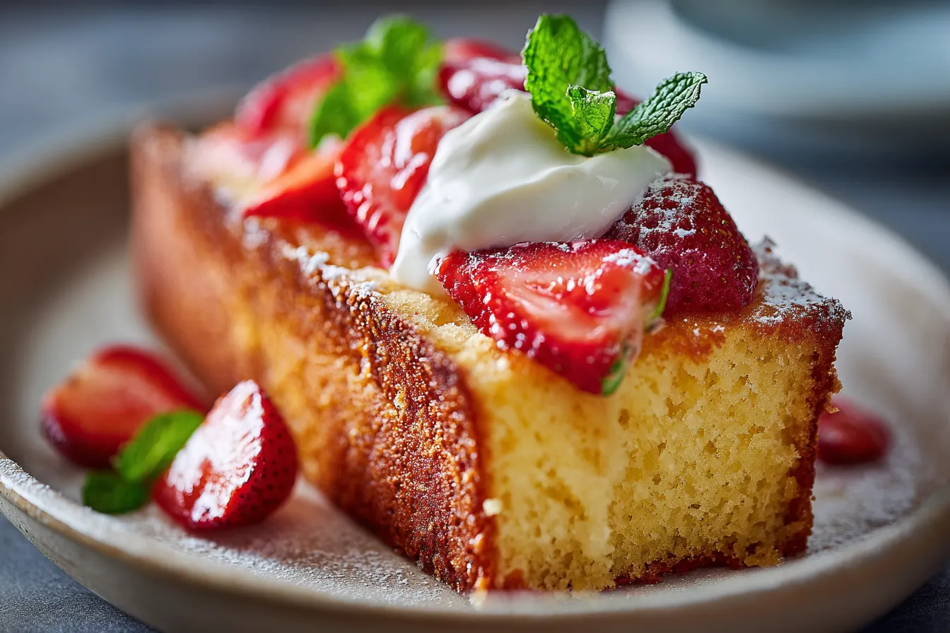 Delicious One-Bowl Strawberry Pound Cake for Effortless Slices