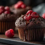 Raspberry Chocolate Lava Cupcakes