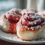 Red Velvet Cinnamon Scrolls for a Cozy Morning