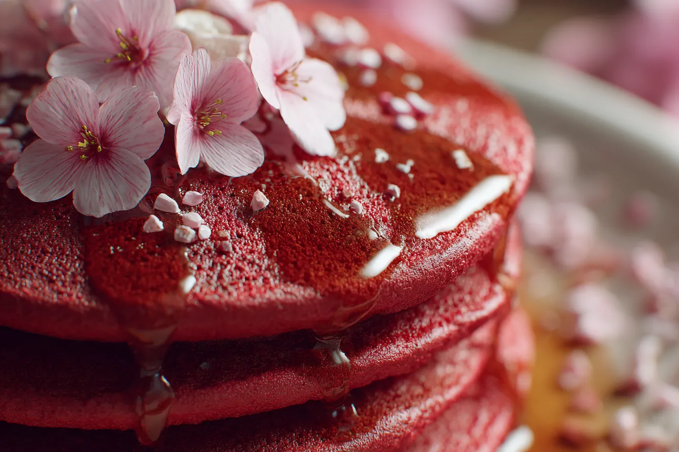 292 red velvet pancakes recipe soft fluffy perfect for breakfast 3 69a5ec5de8808