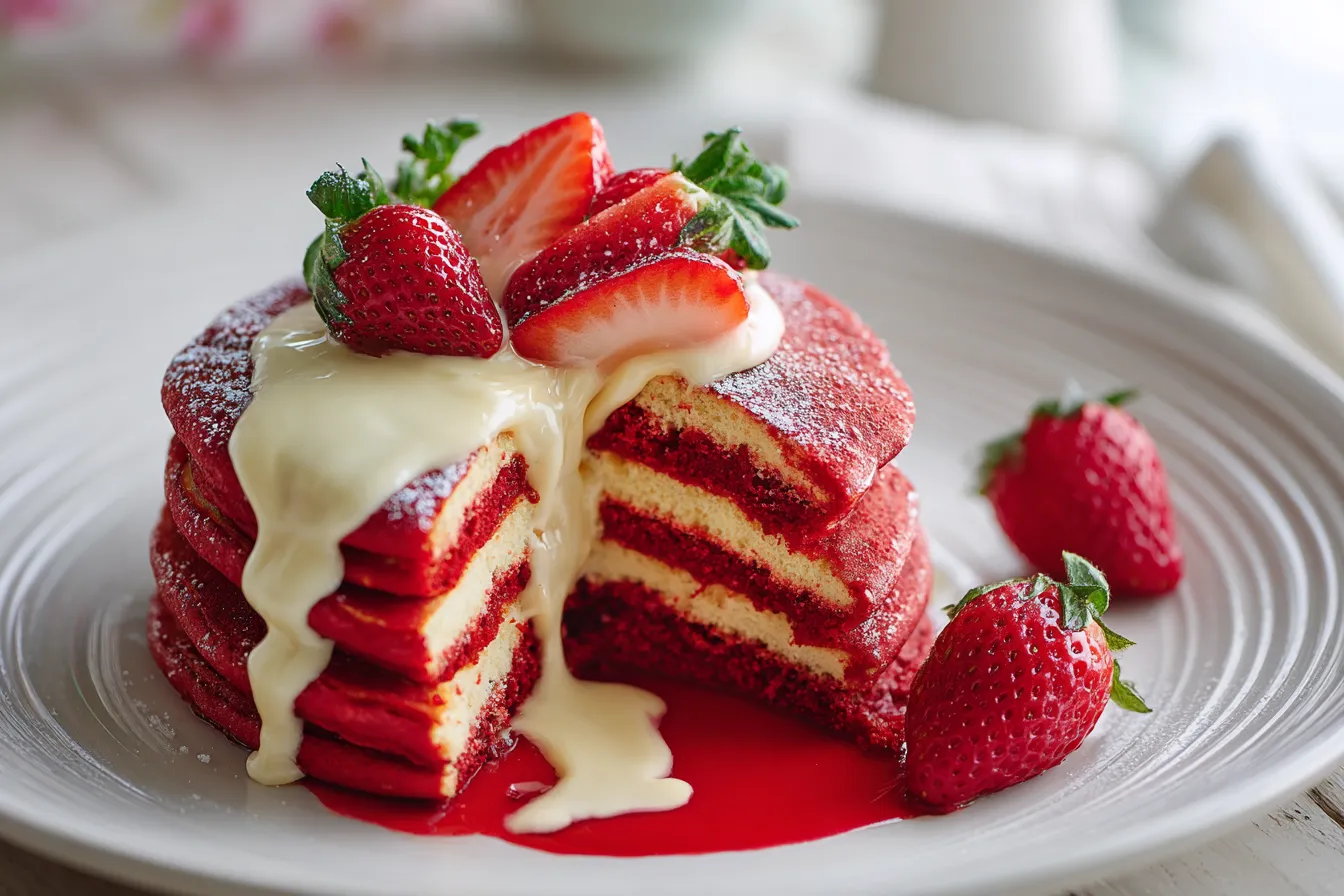 292 red velvet pancakes recipe soft fluffy perfect for breakfast 4 69a5ec607e3e1