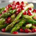 Simple Asparagus and Pomegranate Salad for Festive Tables