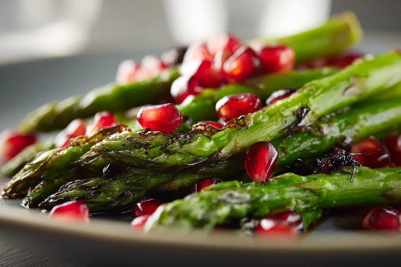 292 simple asparagus and pomegranate salad for festive tables 4 69b5faaf33f4d