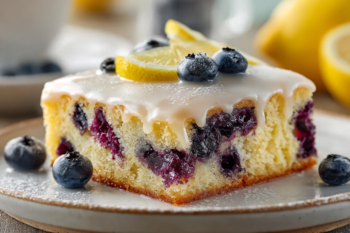 292 simple lemon blueberry sheet cake for crowd baking 1 69b310e51dc59