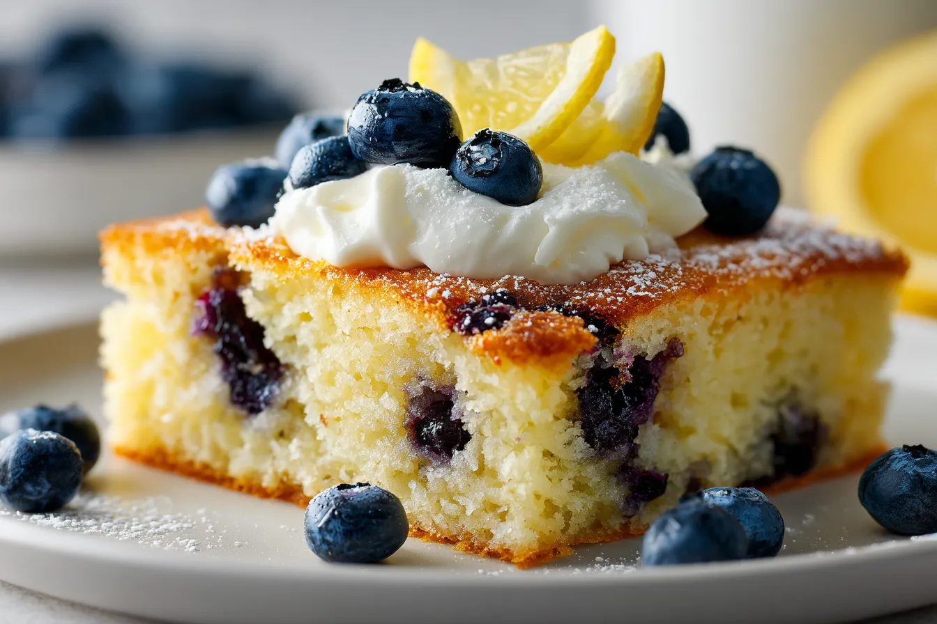292 simple lemon blueberry sheet cake for crowd baking 3 69b310ea1757e