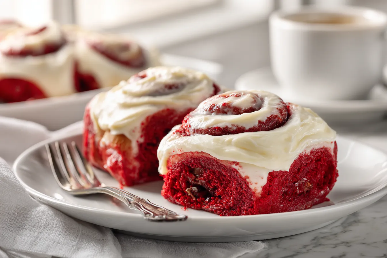 292 soft red velvet cinnamon rolls with cream cheese frosting 3 69a84c3297409