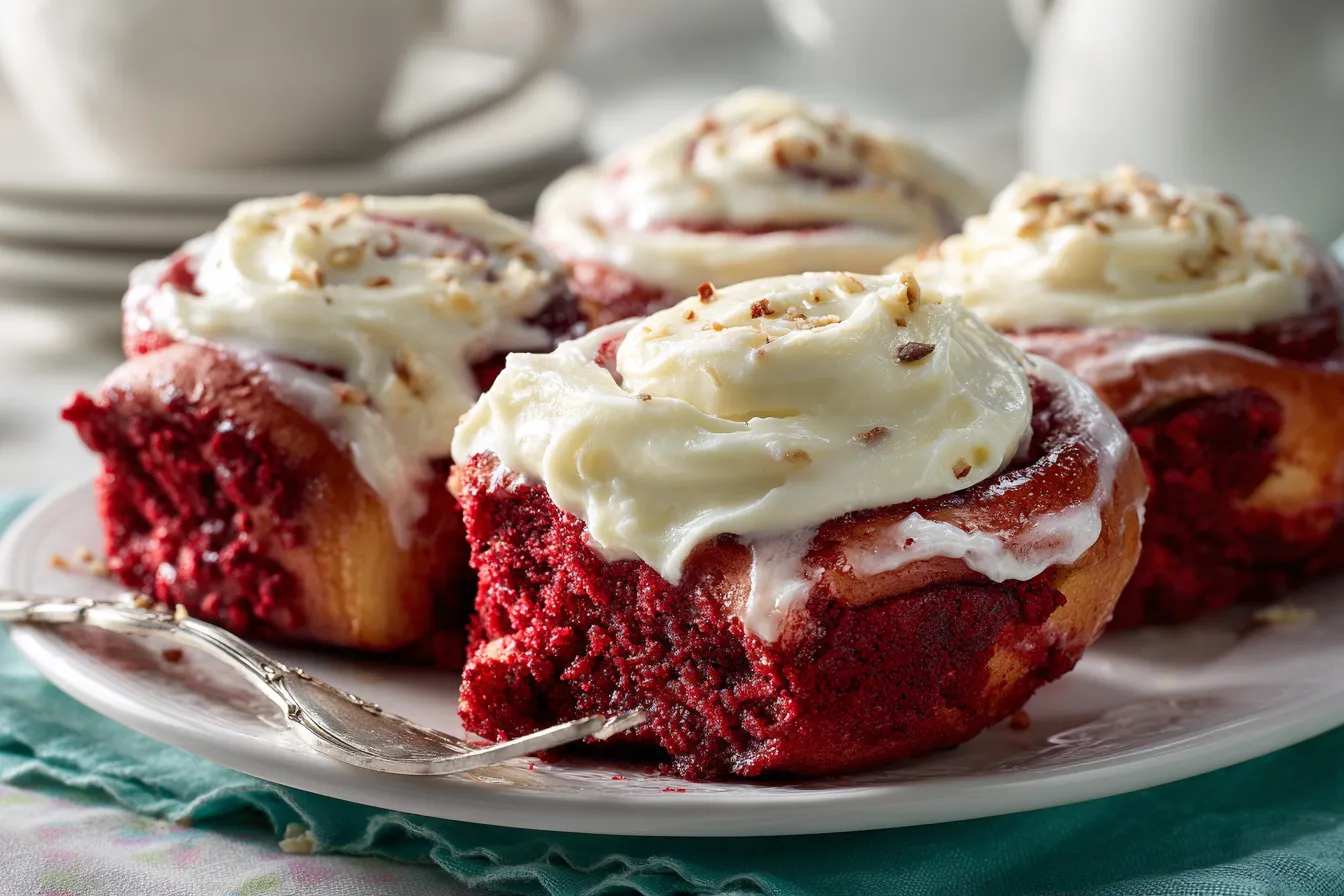 292 soft red velvet cinnamon rolls with cream cheese frosting 4 69a84c352fbf9