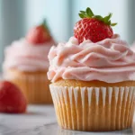 Strawberry Milkshake Cupcakes Sweet And Creamy