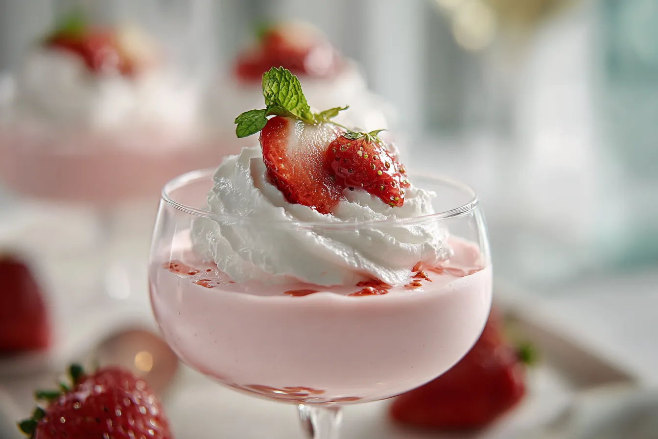 292 strawberry mousse with whipped cream for casual entertaining 1 69b5fc87b8e91