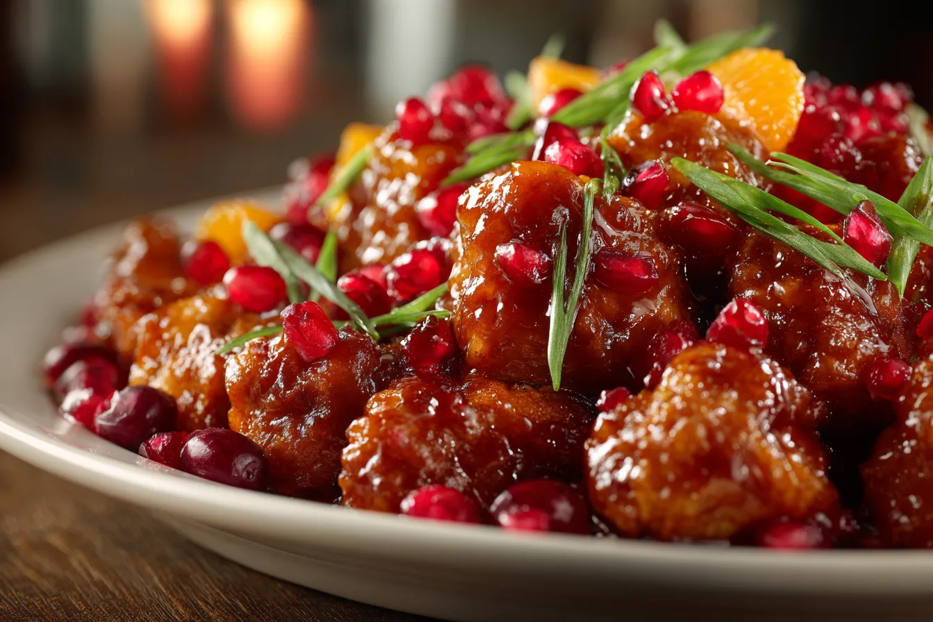 Delicious Sweet & Tangy Cranberry Orange Chicken Recipe