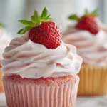 The Best Strawberry Milkshake Cupcakes Dessert