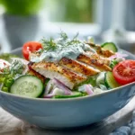 TZATZIKI CHICKEN SALAD - Crisp Tastes