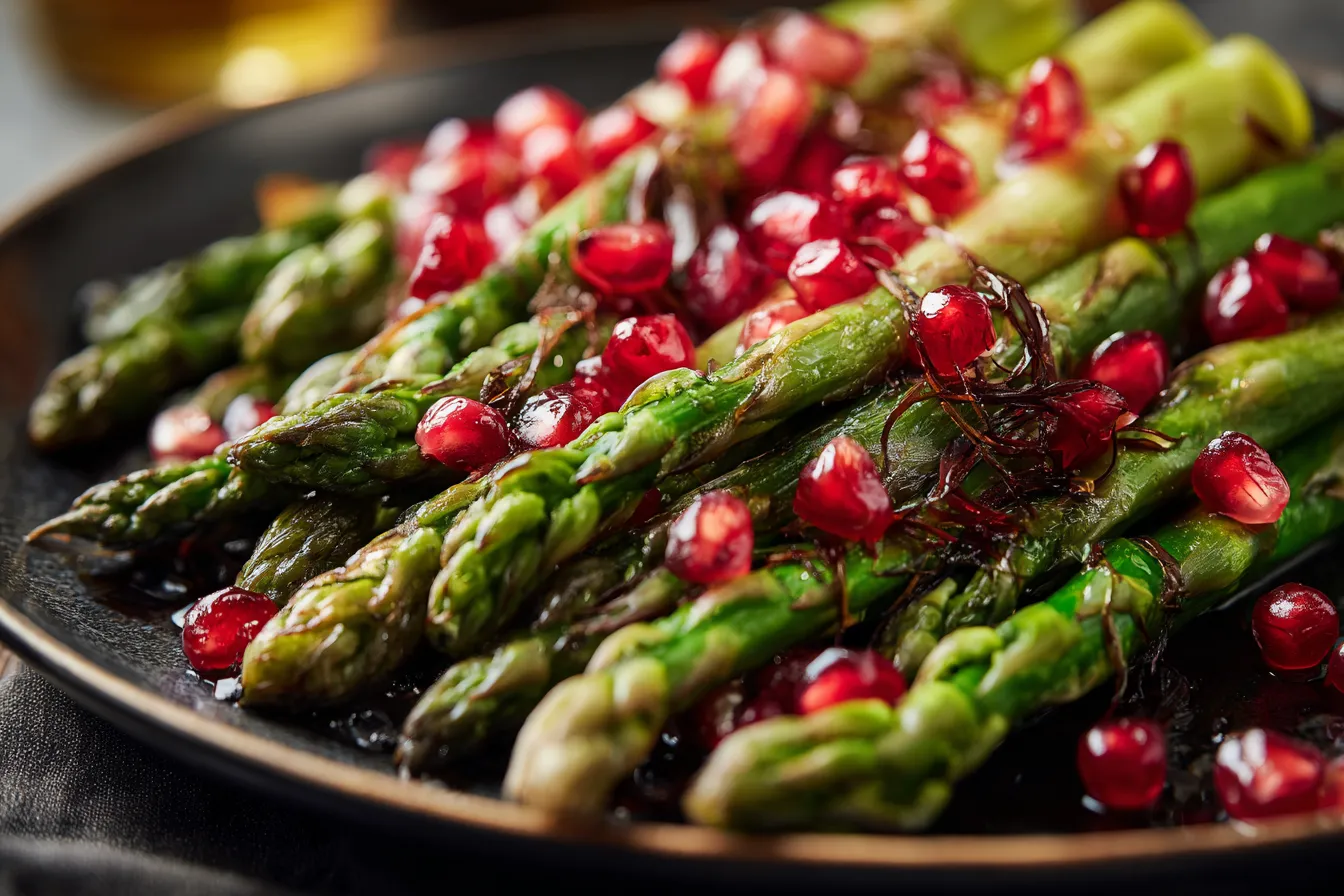 292 warm holiday asparagus salad with pomegranate seeds 2 69aa2d1d70ffb