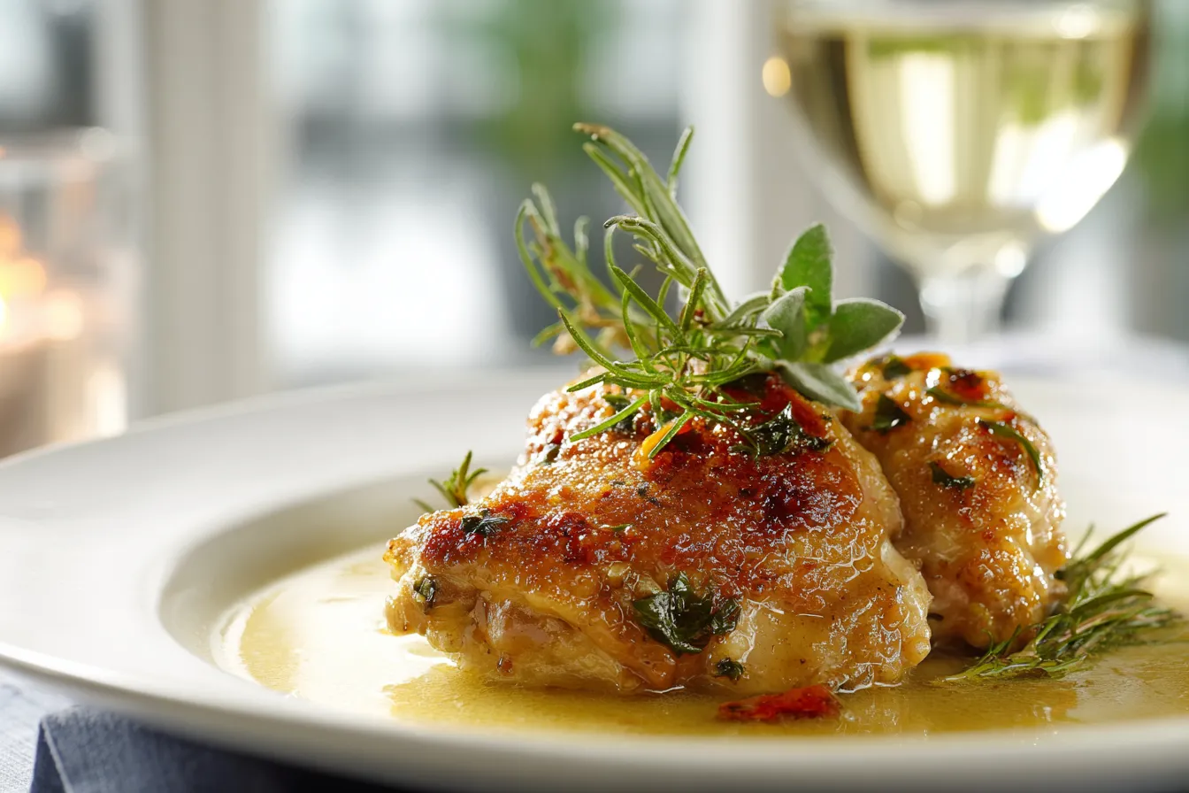 Savor Delightful White Wine Chicken Thighs Recipe Today!