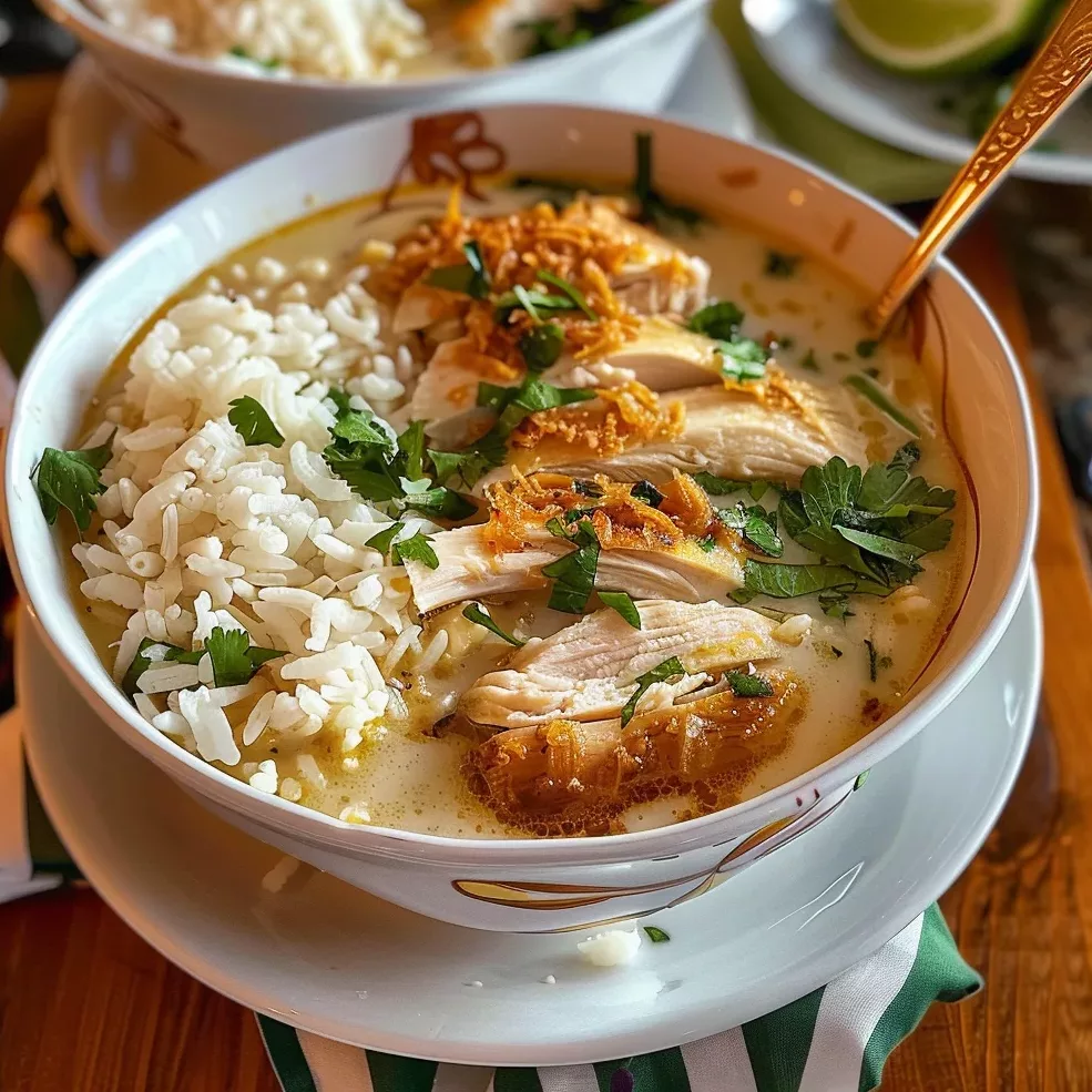 Coconut Chicken Brothy Rice: Cozy Delight