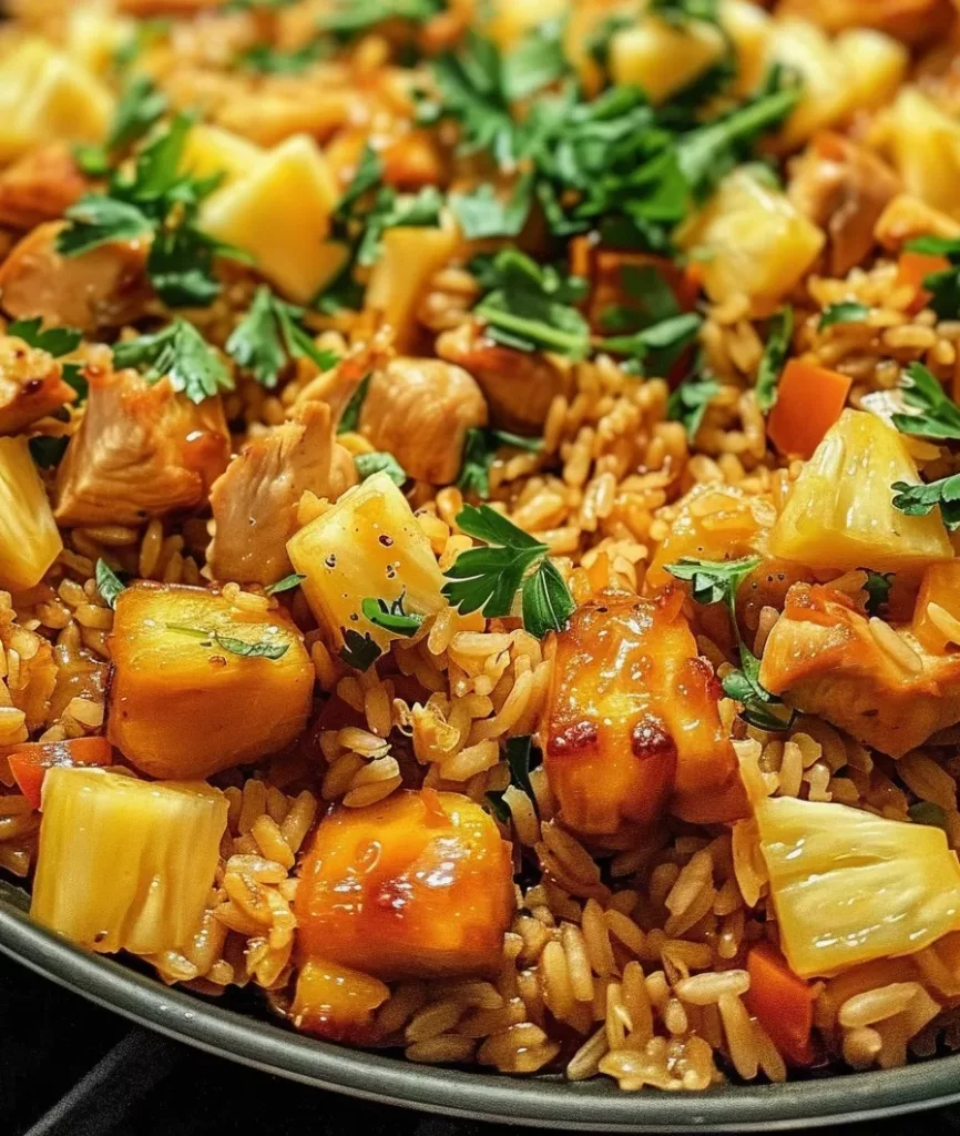 Pineapple Chicken and Rice: One-Pan Delight