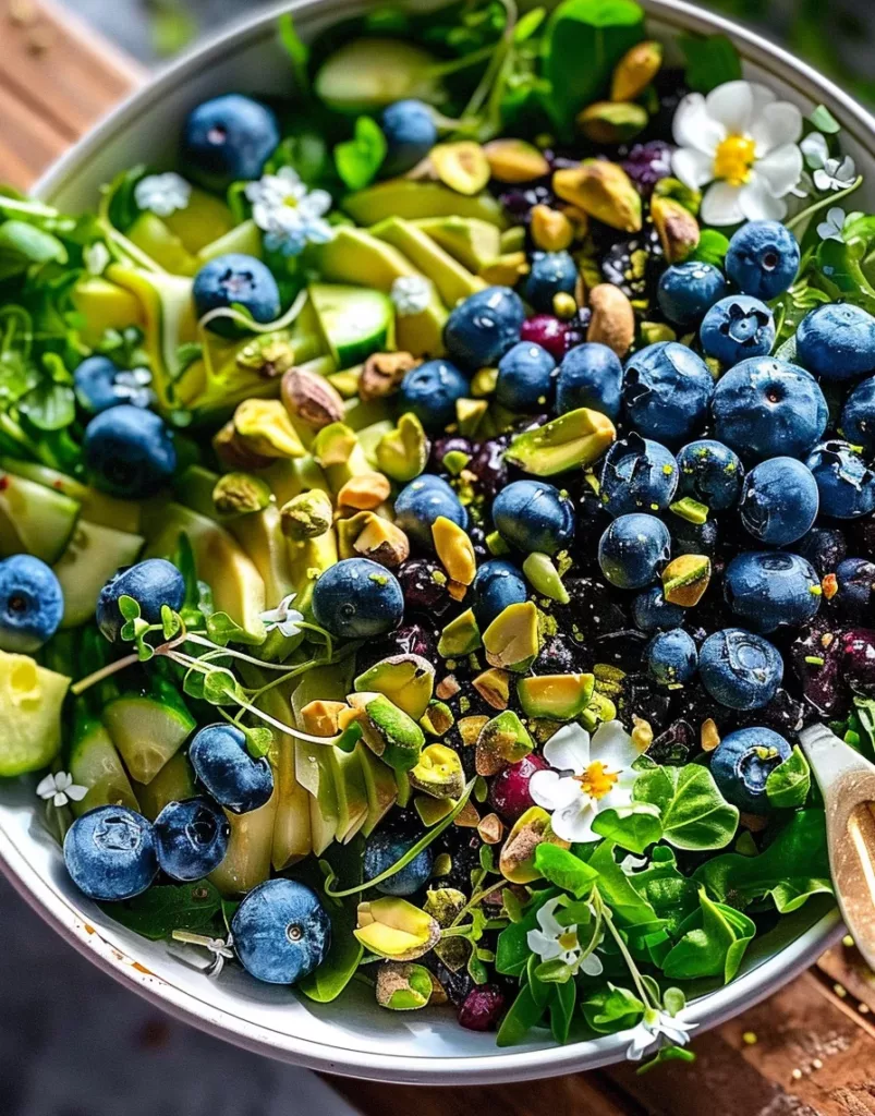 Blueberry Pistachio Spring Salad: Fresh Springtime Delight