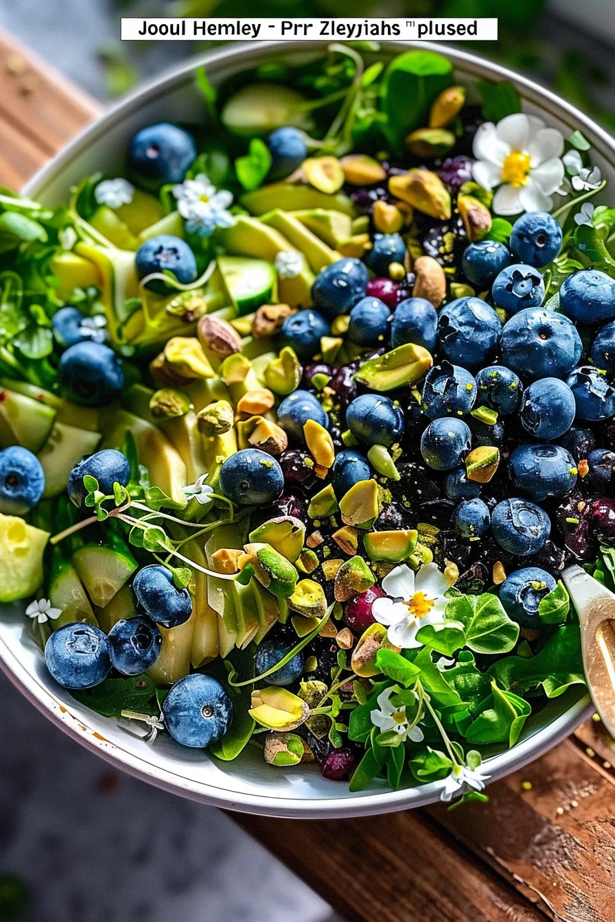 Blueberry Pistachio Spring Salad: Fresh Springtime Delight 3 image 1776358017609
