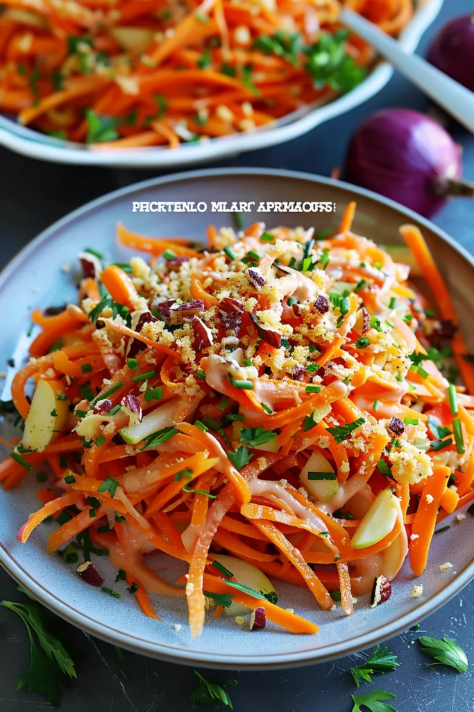 Crunchy Apple Carrot Salad with Creamy