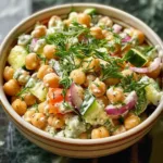 Creamy Chickpea Salad for Summer