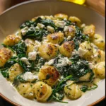 Creamy Gnocchi with Spinach and Feta
