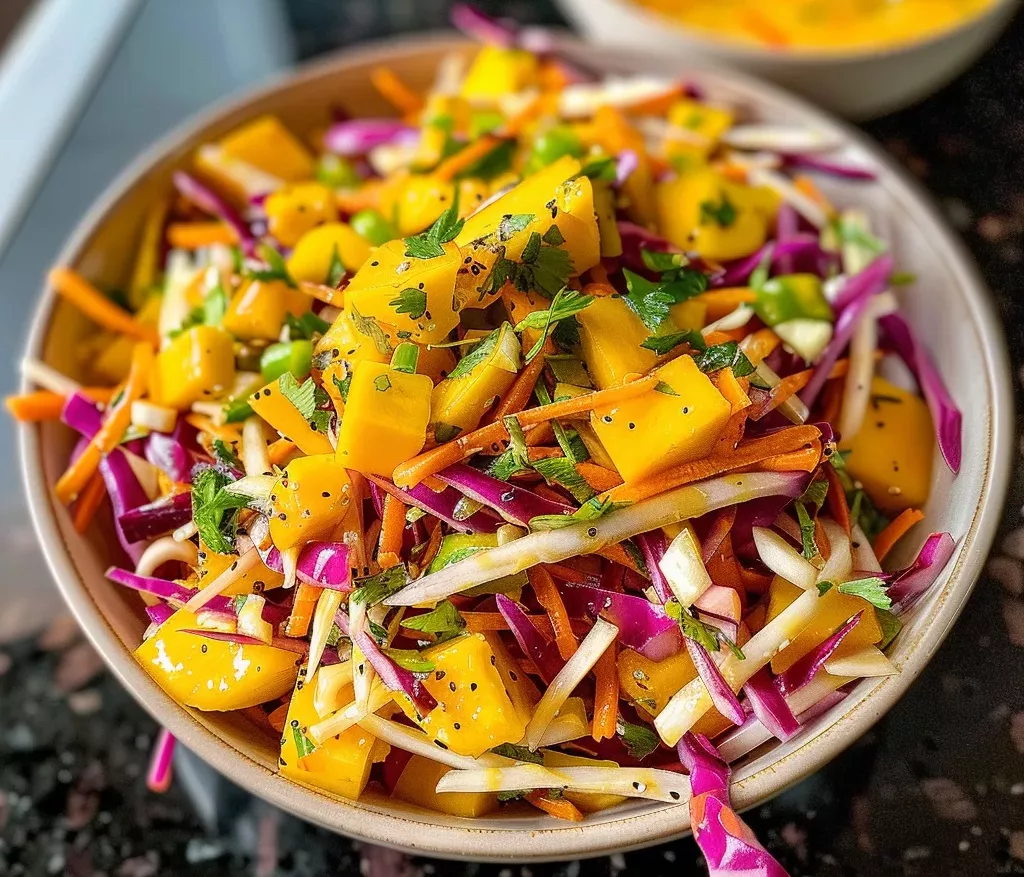 Mango Slaw: A Refreshing Take on Vegetarian Eats