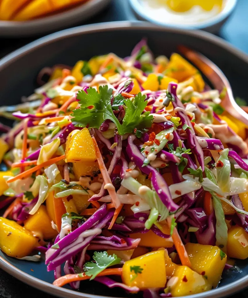 Mango Slaw: A Refreshing Take on Vegetarian Eats
