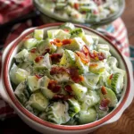 Creamy Cucumber Salad with Smoked Turkey Bacon